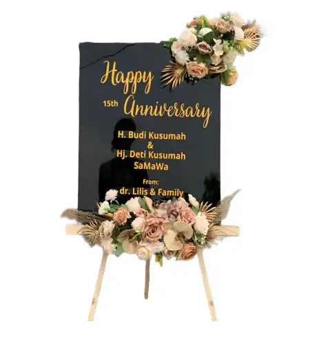 Papan Bunga Akrilik Kampung Toyapakeh